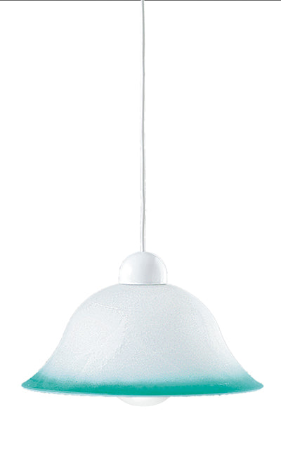 Sospensione per cucina in vetro a campana con bordi colorati in diversi colori 1XE27 non incl. SETTECENTO Sospensione per cucina in vetro a campana con bordi colorati in diversi colori 1XE27 non incl. SETTECENTO